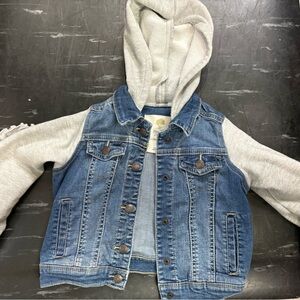 Tucker + Tate Blue Jean Jacket with Gray Sleeves